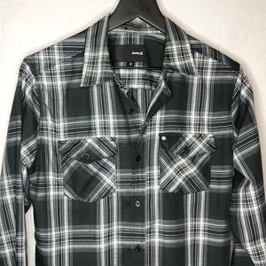 Hurley X Nike Dri Fit men’s button down shirt S